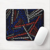 Wunderschöne Frankreich Flaggenfarben Patriotic Mousepad (Mit Mouse)