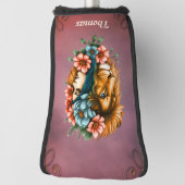 Wunderschöne Frau, deren langes, fließendes Haar Golf Headcover (Rotieren 90)