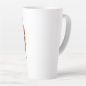 Wunderschöne Frau, deren langes, fließendes Haar Milchtasse (Rechte Ecke)