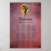 Wunderschöne Frau, deren langes, fließendes Haar Poster (Vorne)