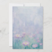 Wunderschöne Frühlings-Aquarell-Skript-Hochzeit Save The Date (Rückseite)