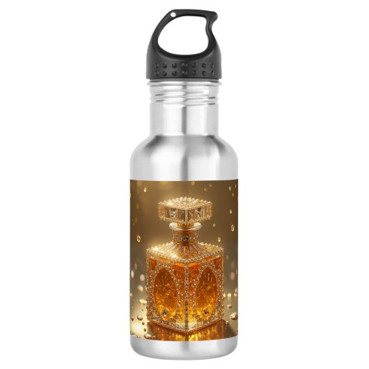 Wunderschöne funkelnde Wasserflasche (Vorderseite)