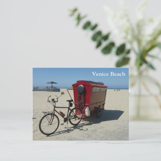 Wunderschöne Funky Venice Beach Postcard! Postkarte (Stehend Vorderseite)