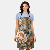 Wunderschöne Gartenbiene mit Protea-Blumen Schürze (Getragen)