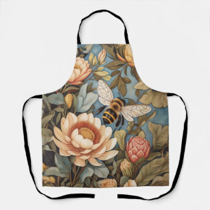 Wunderschöne Gartenbiene mit Protea-Blumen Schürze