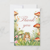 Wunderschöne Gartenmärchendusche Dankeskarte (Vorderseite)