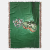 Wunderschöne Geige mit Blume Decke (Vorderseite Vertikal)