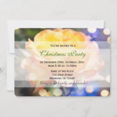 Wunderschöne, gelbe Rosensträucher - Blume Weihnac Einladung (Vorderseite)