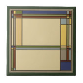 Wunderschöne geometrische Muster für Grüne Künste  Fliese (Vorderseite)