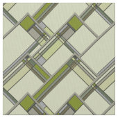 Wunderschöne geometrische Muster für Grüne Künste  Stoff (Nahaufnahme)