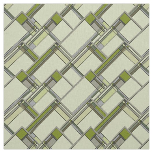 Wunderschöne geometrische Muster für Grüne Künste  Stoff (Muster)