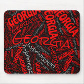 Wunderschöne georgische Flaggenfarben Patriotic Mousepad (Vorne)