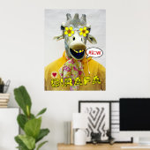 Wunderschöne Giraffe/Girafa Poster! Poster (Heimbüro)