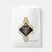 Wunderschöne goldene schwarze Katze. Geschenktütchen (Vorderseite)