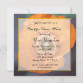 wunderschöne, goldgelbe Mohnblume Blume ganz Party Einladung (Rückseite)