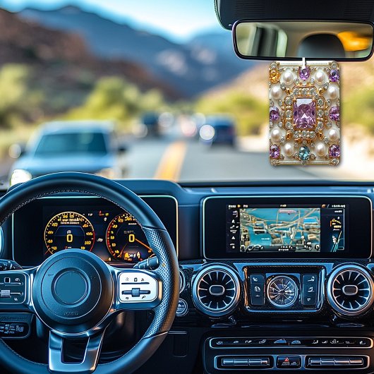 Wunderschöne Goldmedaillen Diamantpearls Autolufterfrischer