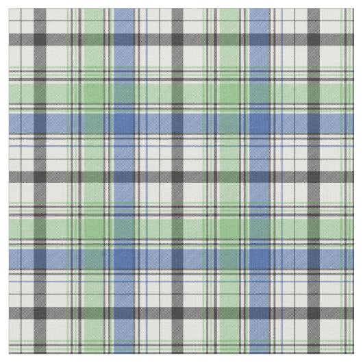 Wunderschöne grüne und blauer Frühling Kariert Stoff (Nahaufnahme)