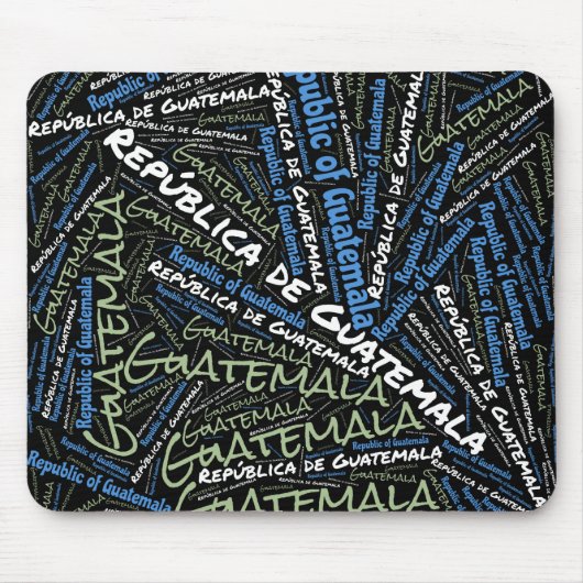 Wunderschöne Guatemala Flaggen Farben Patriotisch Mousepad (Vorne)