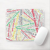 Wunderschöne Guinea-Bissau Flag Farben Patriotisch Mousepad (Mit Mouse)