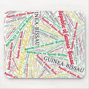 Wunderschöne Guinea-Bissau Flag Farben Patriotisch Mousepad