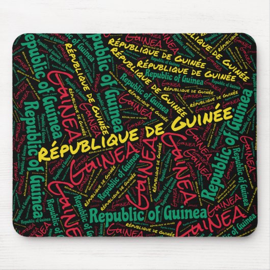 Wunderschöne Guinea Flag Farben Patriotic Mousepad (Vorne)