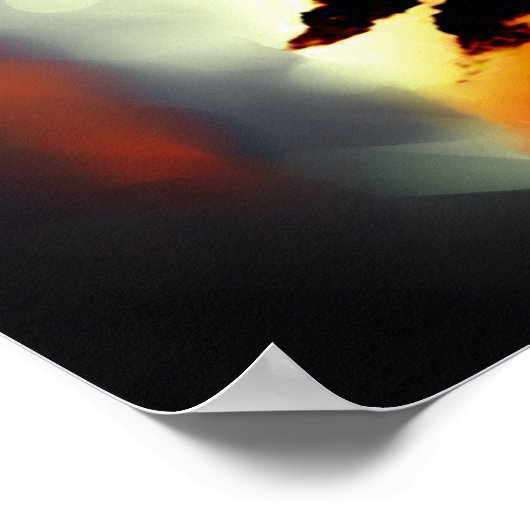 WUNDERSCHÖNE GUNSLINGER COWBOY IN DESERT POSTER (Ecke)