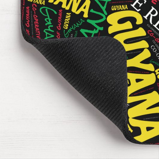 Wunderschöne Guyana Flag Farben Patriotic Mousepad (Ecke)