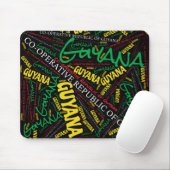 Wunderschöne Guyana Flag Farben Patriotic Mousepad (Mit Mouse)
