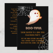 Wunderschöne Halloween-Geist-Party Einladung (Vorne/Hinten)