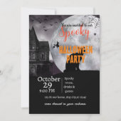 wunderschöne halloween thematische Einladung (Vorderseite)