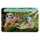 Wunderschöne Heilschrift Magnet Jeremiah 30:17 (Horizontal)