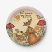 Wunderschöne Herbstduschplatte Pappteller (Vorderseite)