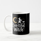 Wunderschöne Hexenmond-Silhouette Halloween Kaffeetasse (Links)