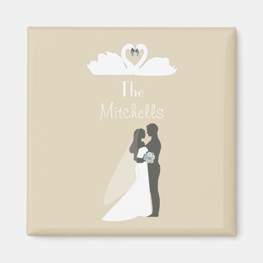 Wunderschöne Hochzeit Magnet (Vorne)