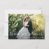 wunderschöne Hochzeitsschreiben danke Foto (Vorderseite)