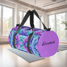 Wunderschöne Hydrangea-Blüten, personalisierbar Duffle Bag
