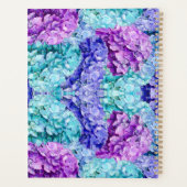 Wunderschöne Hydrangea-Blüten, personalisierbar Planer (Rückseite)