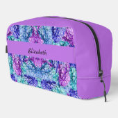 Wunderschöne Hydrangea-Blüten, personalisierbar Waschbeutel (Rechte Ecke)