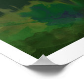 wunderschöne imaginäre Berge Poster (Ecke)