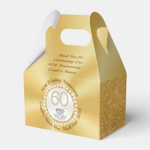 Wunderschöne individuelle Partygeschenke zum 60. J Geschenkschachtel
