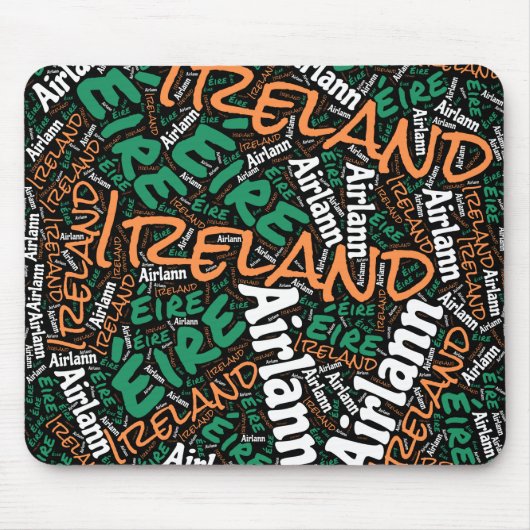 Wunderschöne Irland Flag Farben Patriotic Mousepad (Vorne)