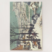 Wunderschöne "Jäger im Schnee" Pieter Bruegel 1565 Puzzle (Vertikal)