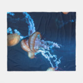 Wunderschöne Jellyfish Fleecedecke (Vorderseite (Horizontal))