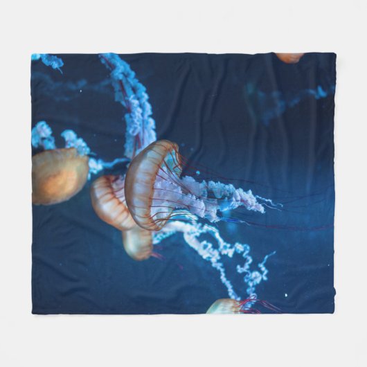 Wunderschöne Jellyfish Fleecedecke (Vorderseite (Horizontal))