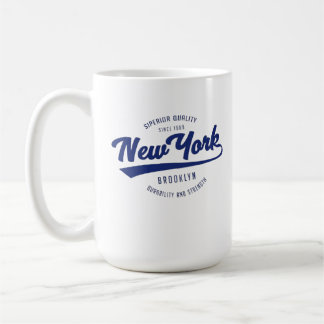 wunderschöne Kaffeezubereitung mit NEW YORK Abzeic Kaffeetasse