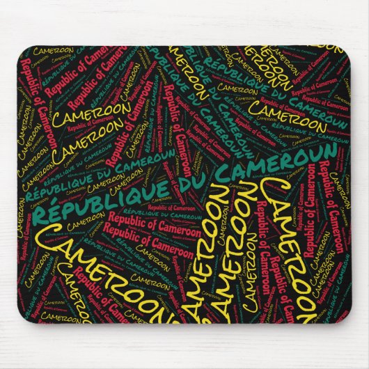 Wunderschöne Kamerun Flag Farben Patriotic Mousepad (Vorne)