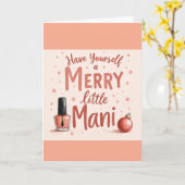 Wunderschöne Karte für jeden Maniküre-Fan (Gelbe Blume)