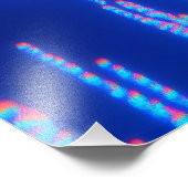 Wunderschöne Katze im Regenbogenparadies Fotodruck (Ecke)