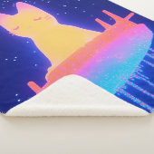 Wunderschöne Katze im Regenbogenparadies Sherpadecke (3/4)