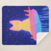 Wunderschöne Katze im Regenbogenparadies Sherpadecke (Vorderseite (Horizontal))